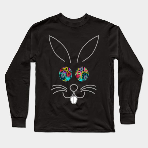 Cute Animal Face Bunny Rabbit Costume T-Shirt Long Sleeve T-Shirt by creativeminds